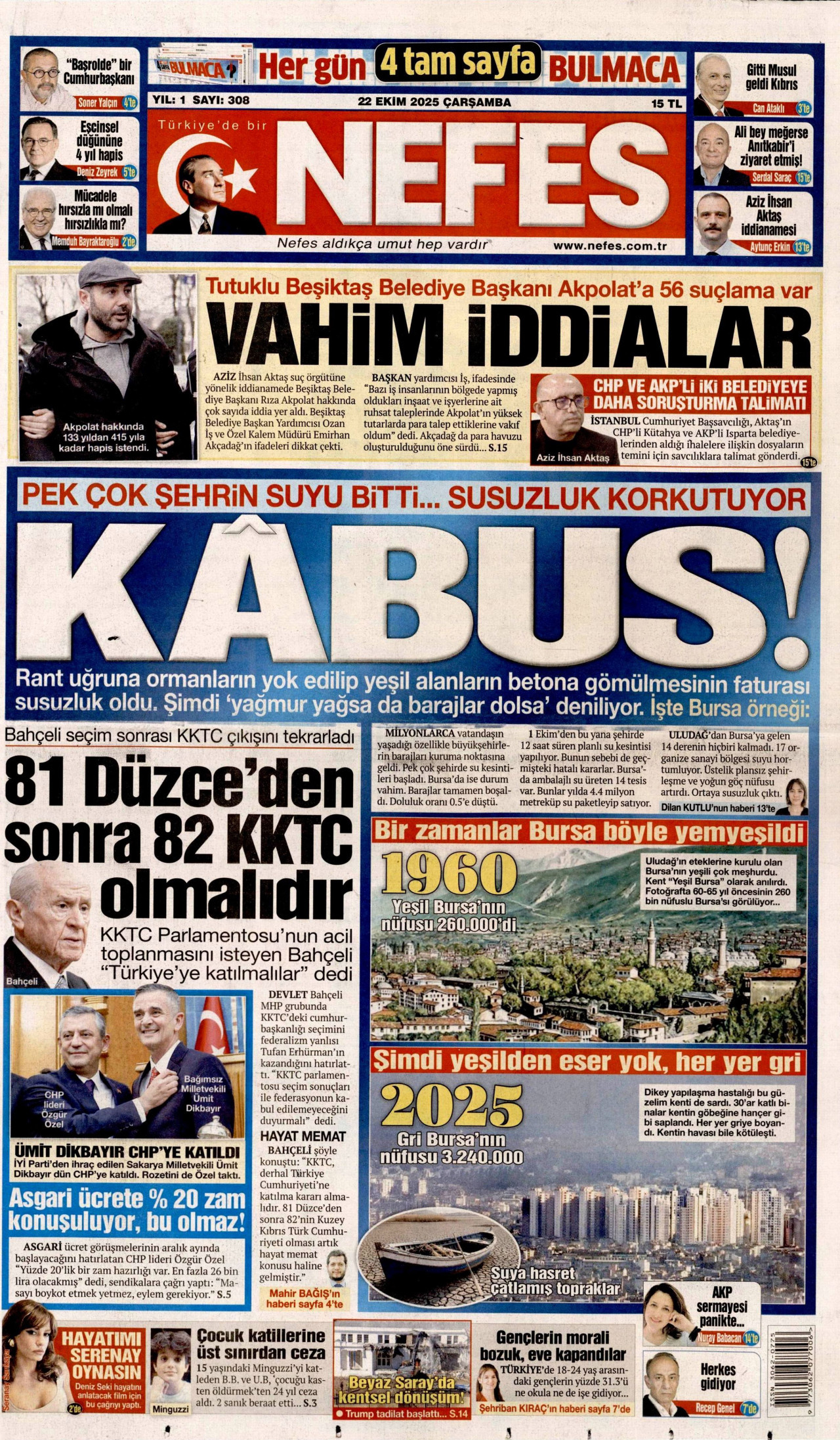 NEFES Gazete Manşeti