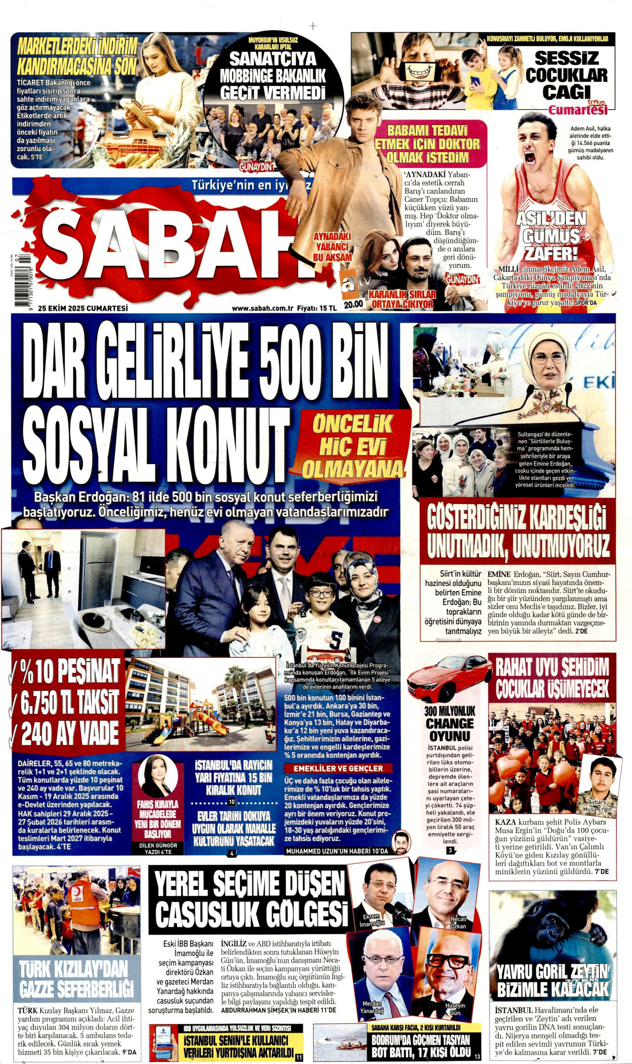 SABAH Gazete Manşeti