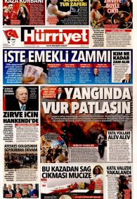 HÜRRİYET Gazete Manşeti