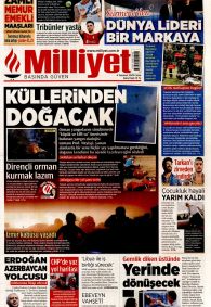 MİLLİYET Gazete Manşeti