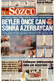 SÖZCÜ Gazete Manşeti
