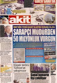 Yeni Akit Gazetesi Gazete Manşeti