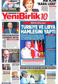 YENİBİRLİK Gazete Manşeti